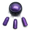NOCTÍS Dark purple metallic pigment powder for manicures and pedicures, nail art powders, easy to use