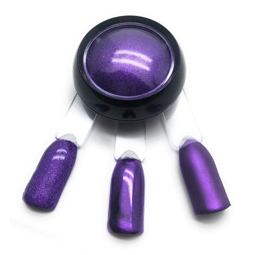 NOCTÍS Dark purple metallic pigment powder for manicures and pedicures, nail art powders, easy to use