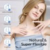 modelones Short Square Nail Tips, Pre-shaped Full Cover Fake Nails Soft Gel Acrylic Nail Tips Nail Extension False Gel x Nail Kit 216PCS 12Sizes