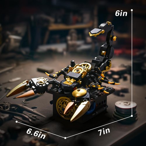 UNCLE BRICK Insect Collection Animal Building Set,Insect Bug Easter Party Favors,with Linkable Components,Toys Crossing,Home Or Office Décor Sets for Boys 8-14,Compatible with Lego Insects(Scorpion)