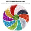HTVRONT Holographic Chunky Glitter - 100g Peacock Blue Glitter for Resin, 3.53oz Iridescent Glitter Chunky Mixed with Fine Glitter, Shaker Cap Chunky Glitter for Craft, Tumbler, Nail Glitter