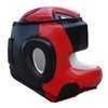 Farabi Sports Head Guard U Shape Boxing Headgear Kickboxing Martial Arts Training Boxing Helmet (L/XL, Black/Red)