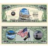 100 US Navy Million Dollar Bills with Bonus “Thanks a Million” Gift Card Set
