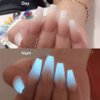 Tori + Mika Glow In The Dark Top Coat Gel Polish Soak Off No Wipe 0.5oz Nail Polish LED/UV Lamp Cure Work on Natural and Fake Acrylic Nails Fun Home Salon Professional Nail Art DIY Haloween