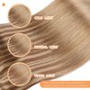 VINBAO Remy Hair Extensions Tape in Human Hair Chocolate Brown to Caramel Blonde Balayage Straight Skin Weft Remy Tape in Human Hair Extensions #10/16/16 20 Pcs 50g (18inch, 10/16/16)