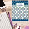Fresh Patterns Greeting Card Organizer Book - Monthly Birthday & Occasion Reminder Pocket Pages, Card Keeper, Softcover, 8" x 10", Spiral Bound