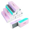 Gjinxi 12Pcs Nail Buffer Block, 4-Way Sponge Buffer Block Professional Manicure Tools Kit for Shine Polisher Nail Buffing Rectangular Art Care Buffer Block Tools for Smooth Glossy Nails