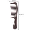 O BRUSHZOO Wood Hair Comb for Women Men, Wide Tooth Comb for Curly Thick Long Wet Dry Hair Massage Detangle, Wooden Hair Care Comb for Massages Scalp & Hair growth