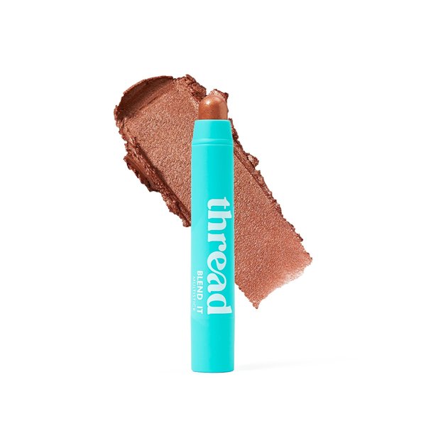 Thread Beauty Blend It Multi-Stick, Creamy, Buildable Color and Highlighter for Eyes, Cheeks, and Face, Loyal - Bronze Shimmer