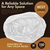 PAMI Small 4-Gallon Trash Bags [White 150 Bags]- Strong Multipurpose Plastic Wastebasket Trash Bags- Unscented Small Trash Can Liners For Kitchen, Bathroom, Office- 4-Gallon Garbage Bags, 1ft x1ft