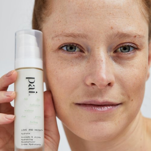 PAI SKINCARE - Love + Haight: Organic Avocado + Jojoba Hydrating Facial Moisturizer | Natural, Vegan, Sensitive Skincare (1.7 Fl Oz | 50 mL)