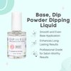 DipWell Nail Dip Liquid, Acrylic Nail Powder Base, Step 2, 0.5 fl oz - Nail Brush Included, Easy Soak-off, Low Odor