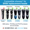 SH50 Replacement Heads for Philips Norelco Series 5000 Electric Shaver, Replacement Blades Head Fit for Phillips Series 5000 (S5xxx), AquaTouch (S5xxx), PowerTouch (PT8xx, PT7xx) 9-pc Pack