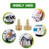 Litorange Lead-Free Brass Winterize Sprinkler Systems: Air Compressor Hose Water Faucet Blow Out Adapter Fitting For RV, Travel Trailer, Boat & Camper（a couple）