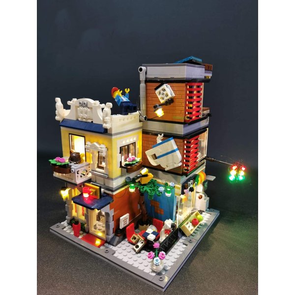 Shining Blocks LED Lighting Kit for Lego 31097 Townhouse Pet Shop & Café