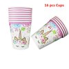 41Pcs Disposable Unicorn Themed Party Supplies Decorations Set for Girls Children Birthday Party Baby Shower,Include 16pcs Unicorn Paper Cups and 25pcs Unicorn straw,Serves 16 Guests