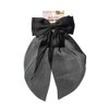 Scunci by Conair - Bow Barrette - hair accessories for women - hair bows - bows - hair barrettes for women - Black Satin