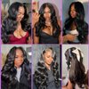 Vallbest 3 Bundles Body Wave Bundles Human Hair 16 18 20 Inches 16A 100% Unprocessed Virgin Weave Bundles Human Hair Extensions Quick Weave Natural Black Color For Black Women