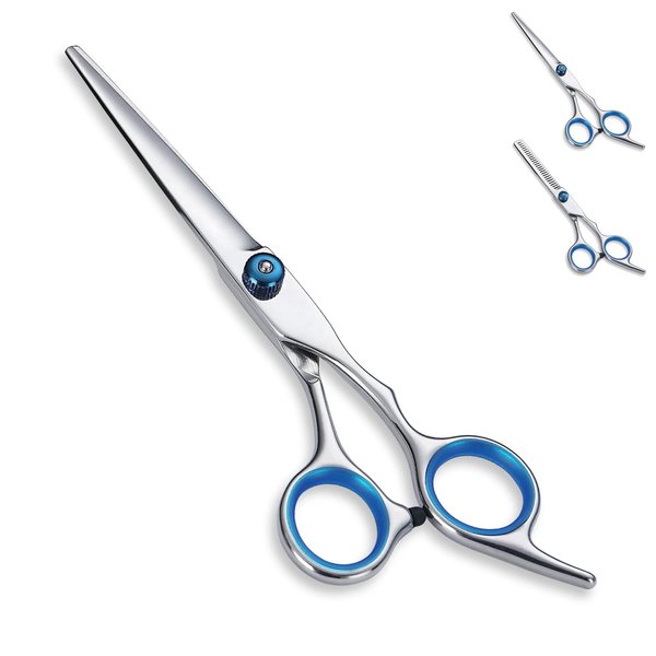 Kyraton Hair Cutting Scissors, Professional Hair Scissors Shears, Stainless Steel Professional Barber Scissors for Kids Men Women, Premium Shears for Hair Cutting For Salon and Home.