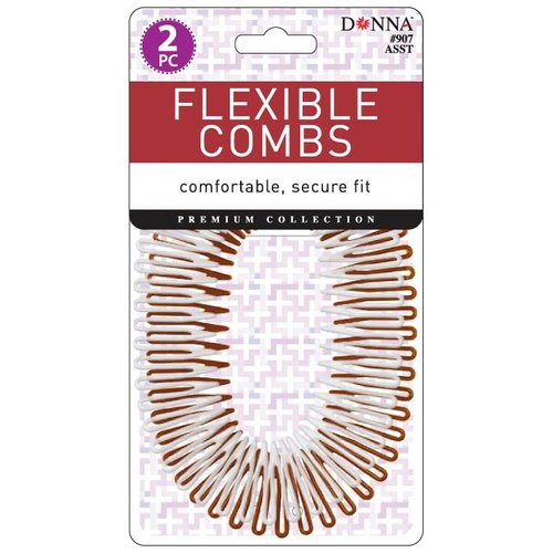 DONNA SIDE, POCKET & FLEXIBLE COMBS Great for All Hair Type, Hair Styling Comb for Women, Men Convenient to Use Everyday