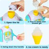 Bath Toys for Toddlers 3-5 Years, Bubble Ice Cream Maker Foam Bath Toys with Anti-Slip Buckle,Bathtub Bubble Machine Pretend Cake Play Set for Kids Boys Girls Age 3 4 5