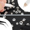 2000PCS Clear Rhinestones, Round Flat Back Gems Gemstones for Crafts Nails, Glass Diamonds with Tweezer and Wax Pencil for Acrylic Nails Face Eye Makeup Clothes Decoration( 6 Sizes, 1.5-6mm)