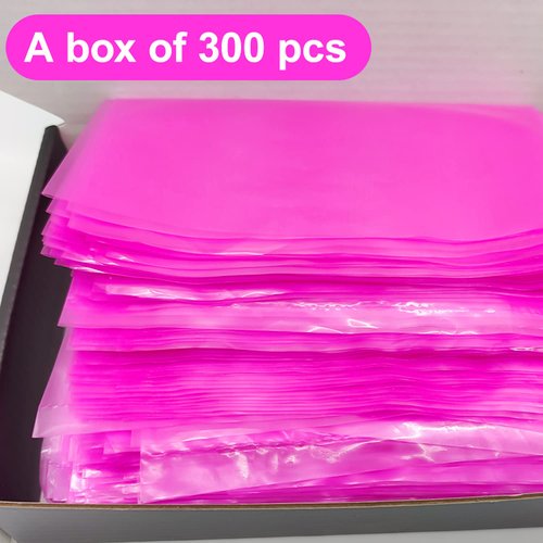 300pcs Tattoo Wash Bottle Bags,Thicken Disposable Squeeze Bottle Bags,for Tattoo Bottles Tattoo Supplies Tattoo Kits (purple)