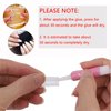 100PCS Nail Glue for Acrylic Nail Tips Adhesive Super Bond Long Lasting Nail Glue for DIY Nail Art, 2g/Bottle