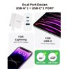 Security-01 65W USB C Gan PD Fast Charger,Type C Foldable Adapter with 3-Port Fast Wall Charger, Compatible for All Laptop/MacBook/iPhone 14 Pro Max/14 Plus/13/iPad Pro/Switch/Galaxy S22/S21