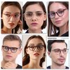 ANDWOOD Blue Light Blocking Glasses Women Men Computer Small Face Frame Bluelight Blocker Teens Square Frame 2 Pack Pink Grey
