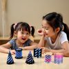 4 Packs Impossible Cone,Spiral Cone Fidget Toy Impossible Pyramid Passthrough Toy,3D Printed Spiral Cone Fidget Toy,Mini Vortex Thread Illusion Desktop Deco Souvenir Gift for Anxiety Relaxing