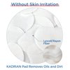 KADRIAN Double-Sided Facial Pads - Lint Free - for Makeup Remover and Toner - Rayon face Pads for Toner and cleasing - Rayon not Cotton Balls - Exfoliating Cotton Rounds for face (180 Pads)