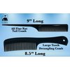 G.B.S 5 Pieces Hair Cutting Comb Barber Comb Hair Styling Combs Fine Teeth Comb Set with Travel Bag Anti Static Heat Resistant Hairdressing Tapered Comb for Men Women Kids