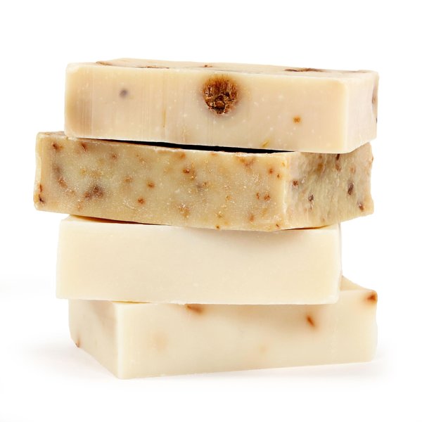 Cacala 100% Natural Organic Olive Oil Soap Unisex Soap Bar - Skin and Body Nourishing - Organic Gift Idea - Handmade in Turkey (Floral Collection, Pack of 4)