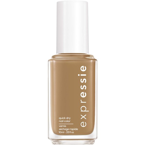 essie expressie Quick-Dry Vegan Nail Polish, Don't Be Latte, Mid Tone Brown, 0.33 Ounce