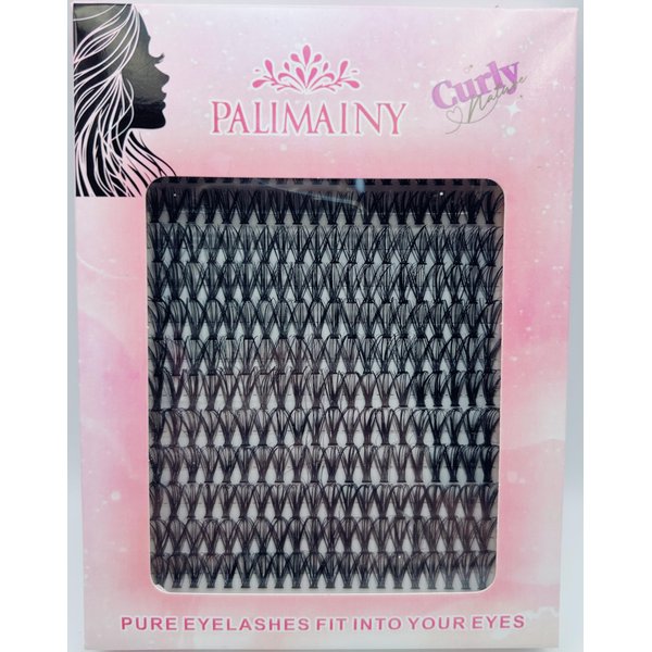 palimainy Lash Extension 240pcs Individual Lashes Cluster Natural DIY Eyelash Extension Lash Clusters 40D 9-16mm Mix D Curl Eyelash Clusters Extensions Self Application at Home, Black