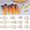 DANNEASY 36pcs Zodiac Nail Charms Nail Letter Charms Nail Rhinestones Gems Alloy Nail Jewels 3D Nail Art Charms Virgo Leo Aries Taurus Gemini Capricorn Nail Decoration Jewelry for Acrylic Nails