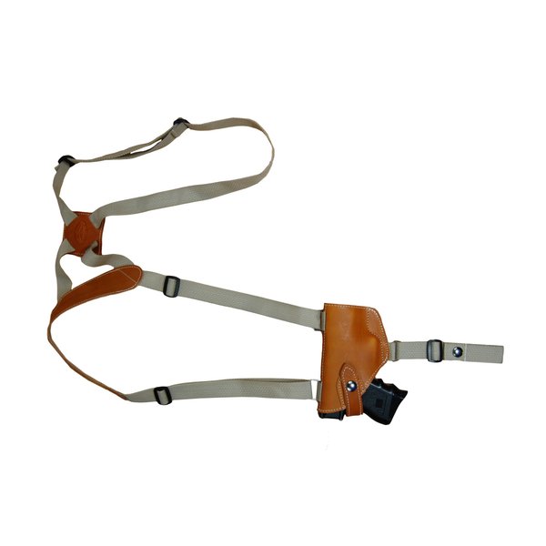 New Barsony Saddle Tan Leather Shoulder Holster for Beretta Nano right