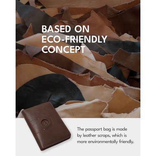 ALLIVE Genuine Leather Passport Holder Women Men, Passport Wallets with Airtag Slot, Travel Must Haves Airport Essentials, Passport Cover Case Travel Gifts(Brown)