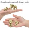 Toymany 28 Pcs 0.6-2.5" Gold Animal Figurines Toys, Farm Animal Figures and Zoo Safari Animal Figures for Cake Toppers Birthday Christmas Party for Kids