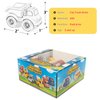 6 PCS Friction Power City Builder Construction Cars for Kids Boys Girls with Police Car, Ambulance, Fire Truck, Concrete Mixer Truck, Crane, Excavator