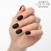 Adora Couture Semi Cured Gel Nail Strips | 20pcs Nail Wraps Kit for Women | Matte Black Midnight Glaze Nail Strips | Gel Nail Stickers with UV Light Required (Matte Black)