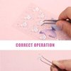 100 pcs Face Rhinestones, Colorful Aurora Self Adhesive Diamonds Face Sticky Gems with Tweezers Fabric Butterflies Multi-Style Sequin Stickers for Women Face Body Makeup