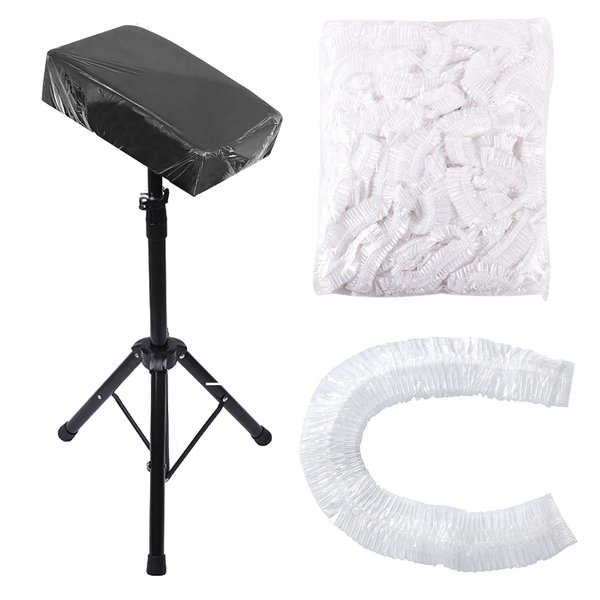 HOINCO 50 PCS Disposable Tattoo Tray Cover Tattoo Arm Rest Stand Cover,Transparent Elastic Arm Rest Tray,Easy to Use(35in*43in（90cm*110cm）)