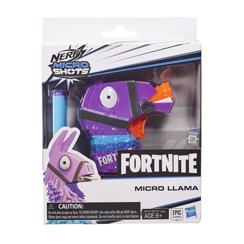 NERF Fortnite Llama Microshots Dart-Firing Toy Blaster & 2 Official Elite Darts