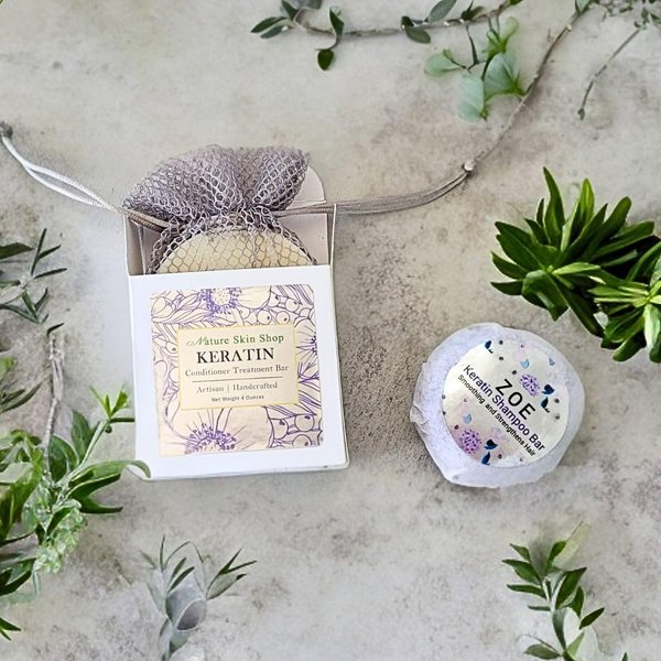 Nature Skin Shop Zoe Keratin Shampoo Bar | Smoothing and Strengthens Hair
