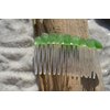 Small Green Sea Glass Hair Comb