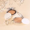 T. LeClerc Powder Blush - Professional High Impact All-Day Wear Flush of Color, Natural & Smooth Makeup Buildable Mineral - No Caking, Blends Easily & Contours Cheeks Made In France (Brun Voilé)