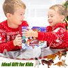 Christmas Advent Calendar Cat Dog Figurines - 2024 Christmas Holiday Gift Animals for Kids and Adults, 24 Boxes Countdown Calendar to Christmas Centerpiece Home Decorations