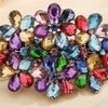 Aimimier Flower Crystal Hair Barrettes Sparkling Rhinestone Hair Spring Clamp Gem Hair Pins Fashion Prom Party Hair Accessories for Women (Colorful)